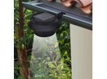 6X Lampada Da Esterno Luce Solare Set Recinzione Luce Nera