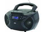 New Majestic AH-2430 Dab Radio Impianto Stereo Portatile Analogico Lettore Cd Cassette Nero