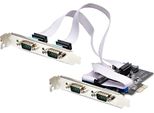Startech.Com Scheda Seriale Pcie A 4 Porte, Scheda Seriale Pci Express A RS232/RS422/RS485 (DB9), Staffa A Basso Profilo Inclusa, Uart 16C1050, Windows/Linux, Conforme A Taa - Protezione Esd Di Livello 4