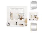 Vidaxl Specchio Da Parete Con Luci Led 50X60 Cm In Vetro Rettangolare - Specchio
