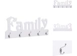 Vidaxl Appendiabiti Da Parete Family 74 X 29,5 Cm - Ganci Per Cappotti E Appendiabiti