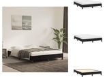 Vidaxl Struttura Letto Nera 140X190 Cm In Velluto - Letti E Strutture Letto