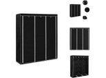 Vidaxl Armadio Con Aste A Scomparti Nero 150X45X175Cm In Tessuto - Armadi