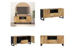 Mobile Tv Vidaxl 105X33,5X46 Cm In Legno Massiccio Di Mango E Materiale A Base Di Legno - Mobile Tv - Mobile Tv - Mobile Tv - Porta Tv