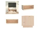 Mobile Tv Vidaxl 90X35X35 Cm In Pino Massello - Mobile Tv - Mobile Tv - Mobile Tv - Supporto Tv