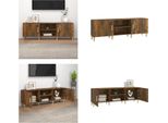 Vidaxl Mobile Tv In Rovere Fumé 150X30X50 Cm Materiale A Base Di Legno - Mobile Tv - Mobile Tv - Mobili Tv - Porta Tv