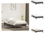 Vidaxl Struttura Letto Grigio Scuro 90X190 Cm In Velluto - Letti E Strutture Letto