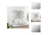 Vidaxl Specchio Da Parete Senza Cornice Con Illuminazione Led Vetro Rettangolare - Specchio