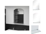 Vidaxl Specchio Da Parete Con Mensola 50×70 Cm In Vetro Temperato - Specchio