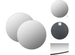 Vidaxl Specchio Da Parete 2 Pezzi 40 Cm Vetro Rotondo - Specchio