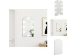 Vidaxl Specchio Con Luci Led 70X40 Cm In Vetro Curvo - Specchio
