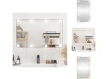 Vidaxl Specchio Da Parete Con Luci Led 50X80 Cm In Vetro Rettangolare - Specchio