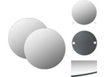 Vidaxl Specchio Da Parete 2 Pezzi 60 Cm Vetro Rotondo - Specchio