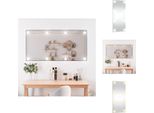 Vidaxl Specchio Da Parete Con Luci Led 50X100 Cm In Vetro Rettangolare - Specchio