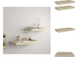 Vidaxl Mensole Da Parete Galleggianti 2 Pz. Mdf Color Rovere 50X23X3,8Cm - Mensole A Muro