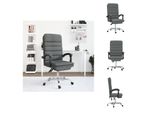 Vidaxl Sedia Da Ufficio Con Funzione Massaggio In Tessuto Grigio Scuro - Sedie Da Ufficio