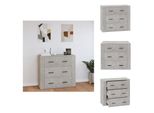 Vidaxl Credenza Grigio Cemento 80X33X70 Cm In Legno - Credenze