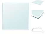Vidaxl Piano Da Tavolo In Vetro Temperato Quadrato 700X700 Mm - Piani Da Tavolo