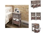 Vidaxl Comodini 2 Pz. Legno Marrone - Comodini