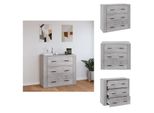 Vidaxl Credenza Grigio Sonoma 80X33X70 Cm Materiale A Base Di Legno - Credenze