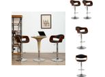 Vidaxl Sgabello Da Bar 2 Pz. Bentwood Grigio E Tessuto - Sgabello Da Bar