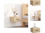 Vidaxl Comodino A Parete Rovere Sonoma 35X35X20 Cm - Comodini