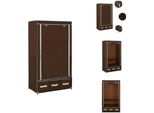 Vidaxl Armadio Marrone 87 X 49 X 159 Cm Tessuto - Armadi