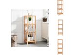 Vidaxl Scaffale Da Bagno 36X36X112 Cm Noce Massiccio - Librerie E Scaffali