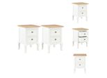 Vidaxl Comodini 2 Pz. Bianco 35X30X49 Cm Mdf - Comodini