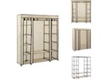Vidaxl Armadio In Tessuto Con Scomparti Appendiabiti Crema 150X45X176Cm - Armadi