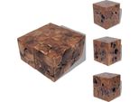 Vidaxl Sgabello/Tavolino Da Caffè In Legno Massiccio Teak - Sedie E Sgabelli Pieghevoli