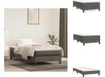 Vidaxl Letto A Molle Insacchettate Grigio Scuro 90X190 Cm In Velluto - Letti E Strutture Letto