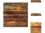 Vidaxl Piano Da Tavolo Quadrato 60X60 Cm 15-16 Mm In Legno Massello Di Recupero - Piani Da Tavolo