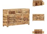 Vidaxl Sideboard 110X30X65 Cm Massivholz Mango - Sideboards