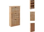 Vidaxl Scarpiera 55 X 20 X 104 Cm In Noce Massiccio - Scarpiere E Armadietti