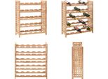 Vidaxl Portabottiglie Per 25 Bottiglie In Legno Massiccio Di Noce 63X25X73 Cm - Portabottiglie Per Vino - Portabottiglie Per Vino - Portabottiglie Da Bar