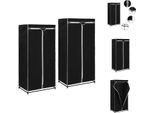 Vidaxl Armadio 2 Pezzi Nero 75×50×160 Cm - Armadi