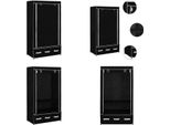 Vidaxl Armadio Nero 87 X 49 X 159 Cm Tessuto - Armadio - Armadi - Armadi - Armadi - Armadi