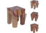 Vidaxl Sgabello In Legno Massiccio Teak - Sedie E Sgabelli Pieghevoli