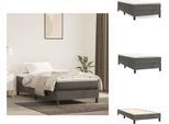 Vidaxl Letto A Molle Insacchettate Grigio Scuro 80X200 Cm In Velluto - Letti E Strutture Letto