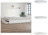 Vidaxl Letto Con Cassetti Bianco 180X200 Cm - Letti E Reti