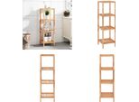 Vidaxl Mensola Da Bagno 36X36X112 Cm In Legno Massiccio Di Noce - Mensola Da Bagno - Mensola Da Bagno - Mensola Da Doccia - Mensola Da Bagno