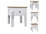 Vidaxl Comodino Bianco 46X40X57 Cm In Legno Di Pino Panama - Comodini
