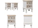 Vidaxl Comodini 2 Pezzi 35X30X50 Cm In Legno Di Paulownia - Comodino - Comodini - Comodini - Mobile Da Letto