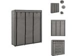 Vidaxl Armadio Con Ripiani E Aste In Tessuto Grigio 150X45X175Cm - Armadi