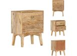 Vidaxl Comodino 40 X 35 X 55 Cm In Legno Massiccio Di Mango - Comodini