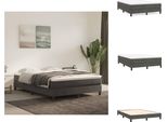 Vidaxl Letto A Molle Insacchettate Grigio Scuro 140X190 Cm In Velluto - Letti E Strutture Letto