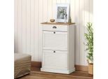 Vidaxl Scarpiera Vigo 60X35X96 Cm Bianco In Pino Massiccio - Scarpiera - Armadietti Per Scarpe - Porta Scarpe - Portascarpe