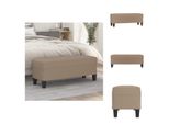 Vidaxl Panca Cappuccino-Marrone 100X35X41 Cm In Pelle Finta - Panche