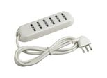 Bticino Multipresa Slim6 3631D - Ciabatta Elettrica 6 Prese Bipasso 10/16A Bianca
